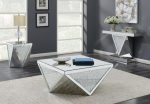 Amore - Mirrored Acrylic Entryway Sofa Console Table - Silver Supply