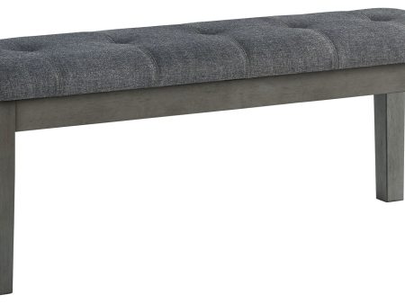 Hallanden - Black   Gray - Large UPH Dining Room Bench For Cheap