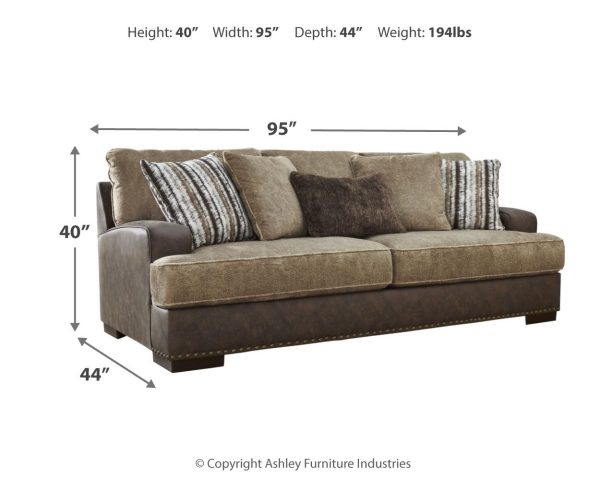 Alesbury - Chocolate - Sofa Discount