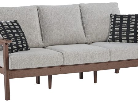 Emmeline - Brown   Beige - Sofa with Cushion Cheap