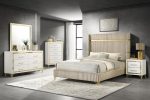 Lucia - Bedroom Set With Upholstered Wingback Panel Bed on Sale