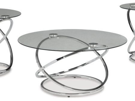 Hollynyx - Chrome Finish - Occasional Table Set (Set of 3) Online Sale