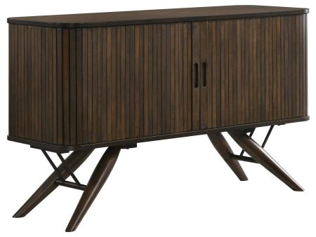 Wes - 2 Door Sideboard Buffet Storage Cabinet - Dark Walnut on Sale