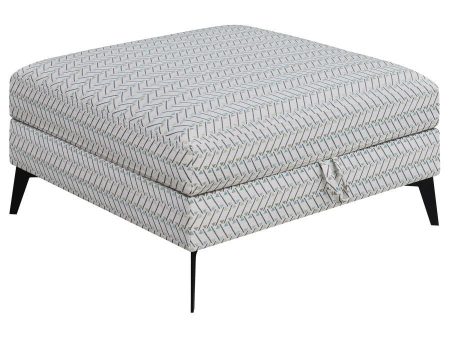 Clint - Square Upholstered Tufted Storage Ottoman - Aloe Sale