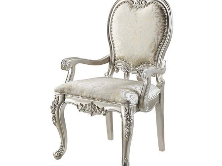 Bently - Dining Chair (Set of 2) - Fabric & Champagne Finish Online Sale