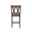 Scarlett - Counter Height Chair (Set of 2) - Brown Fabric & Walnut Online Sale