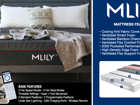 Power Cool by MLILY Mattress Base set - Medium PLUSH Supply