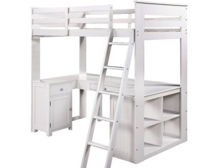 Ambar - Loft Bed - Light Gray Hot on Sale