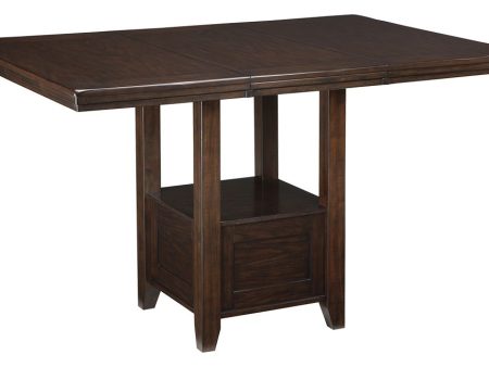 Haddigan - Dark Brown - Rectangular Dining Room Counter Extension Table Online now