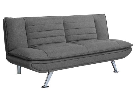 Julian - Upholstered Tufted Convertible Sofa Bed - Gray Online now