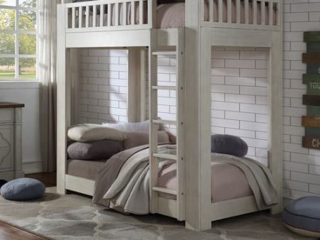 Cedro - Bunk Bed - Weathered White Finish Discount