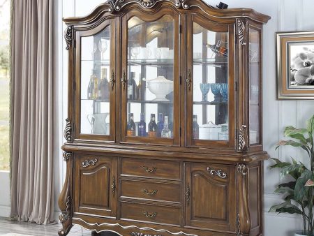 Latisha - Hutch & Buffet - Antique Oak Finish Supply