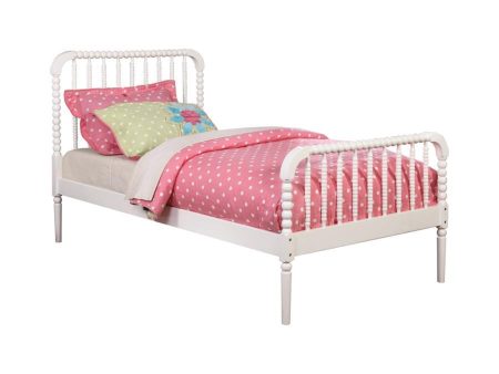 Jones - Wood Twin Open Frame Bed - White Discount