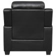 Finley - Upholstered Padded Arm Tufted Accent Chair - Black Online now