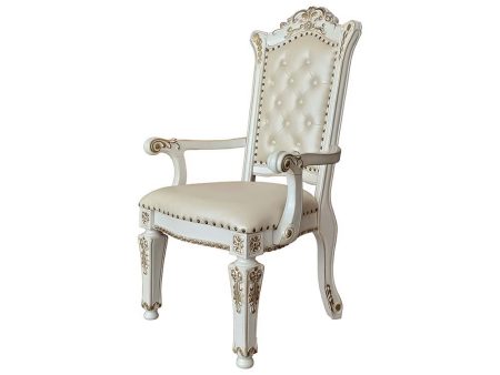 Vendom - Dining Chair (Set of 2) - PU & Antique Pearl Finish Sale