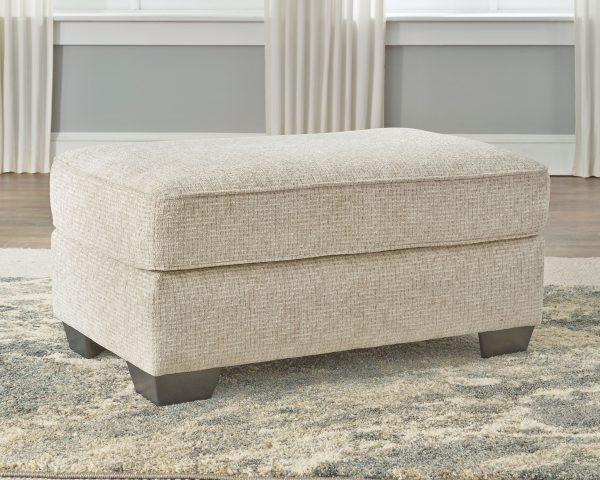 Haisley - Ivory - Ottoman For Discount