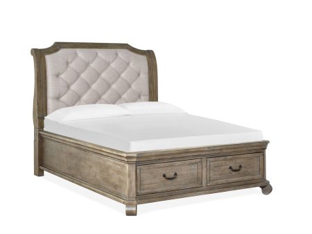 Tinley Park - Complete Sleigh Storage Bed For Sale