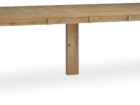 Galliden - Light Brown - Rectangular Dining Room Extension Table Online Sale