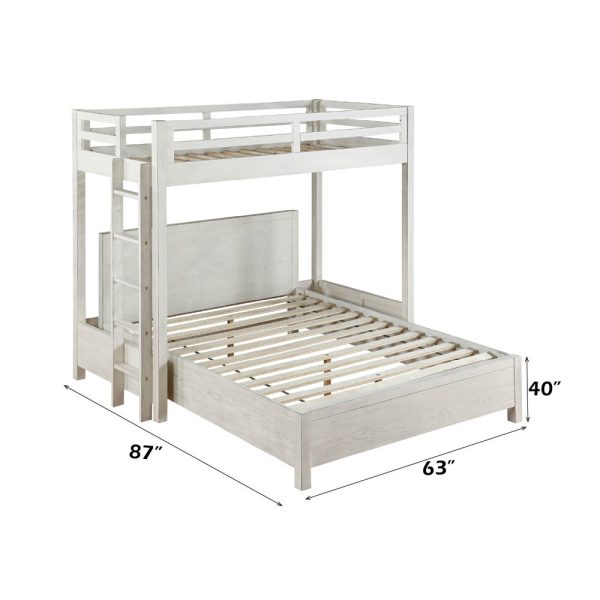 Celerina - Queen Bed - Weathered White Finish Online