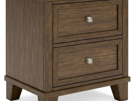 Shawbeck - Medium Brown - Two Drawer Night Stand on Sale