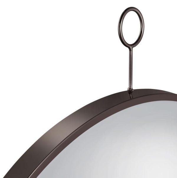 Gwyneth - Round Wall Mirror - Black Nickel Online Sale