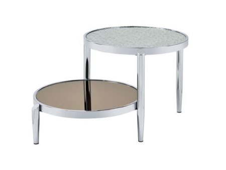 Abbe - Coffee Table - Glass & Chrome Finish Discount