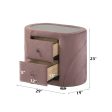 Salonia - Nightstand - Pink Velvet For Cheap