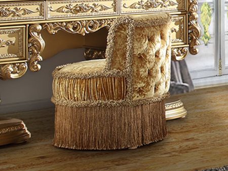 Bernadette - Stool - Gold Velvet For Discount