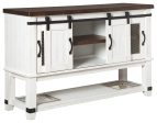 Valebeck - White   Brown - Dining Room Server For Cheap