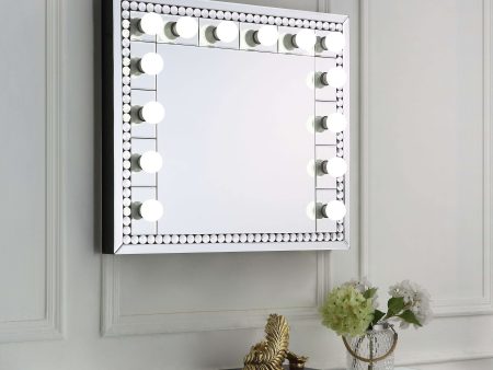 Farai - Wall Decor - Mirrored & Faux Crystal Diamonds - 28  Online Hot Sale