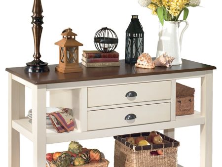 Whitesburg - Brown   Cottage White - Dining Room Server Discount