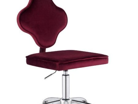 Clover - Office Chair - Red Velvet Online Sale