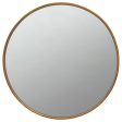 O Malley - Round Framed Wall Mirror - Brass Online now