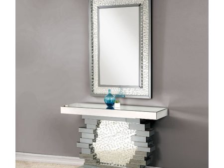 Nysa - Accent Table - Mirrored & Faux Crystals - Wood - 32  Cheap