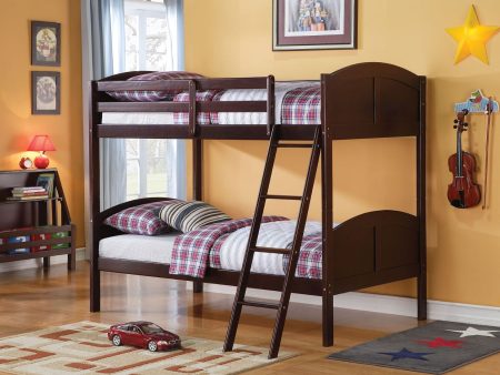 Toshi - Twin Over Twin Bunk Bed - Espresso Supply