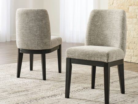 Burkhaus - Beige   Dark Brown - Dining UPH Side Chair (Set of 2) Online