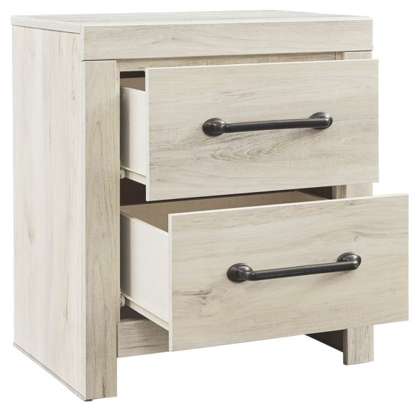 Cambeck - Whitewash - Two Drawer Night Stand Online now