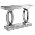 Amalia - Mirrored Acrylic Entryway Sofa Console Table - Silver Online now