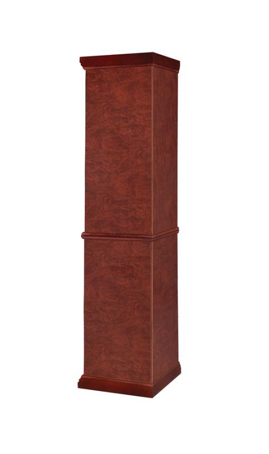 Appledale - 6-Shelf Corner Curio Display Cabinet - Medium Brown Fashion