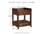 Baldridge - Rustic Brown - Printer Stand For Sale