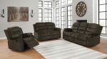 Rodman - Upholstered Padded Arm Glider Recliner - Olive Brown Online Hot Sale