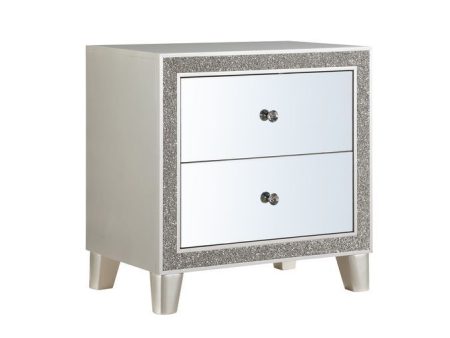 Sliverfluff - Nightstand - Mirrored & Champagne Finish For Sale