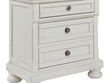 Robbinsdale - Antique White - Two Drawer Night Stand For Discount