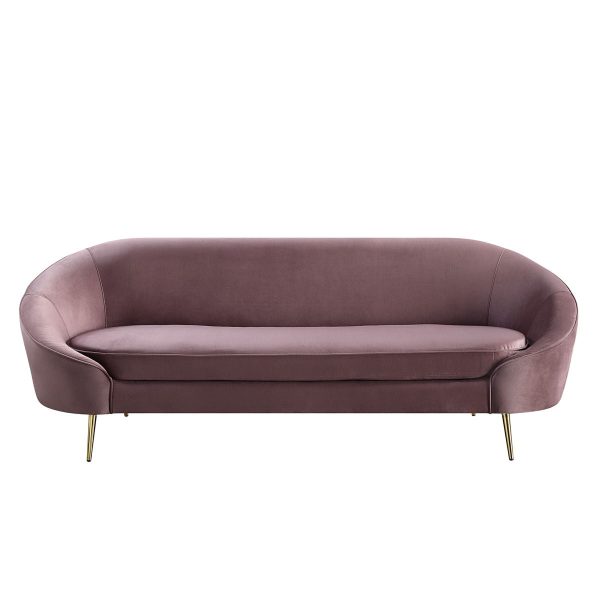 Abey - Sofa - Pink Velvet Online Hot Sale