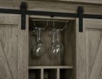 Claremont - Sliding Door Home Bar Wine Cabinet - Gray Driftwood Online Sale