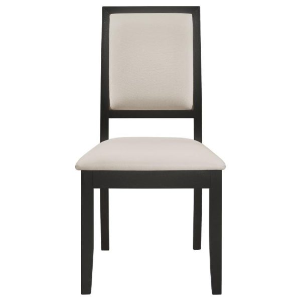 Louise - Upholstered Wood Dining Side Chairs (Set of 2) - Black on Sale