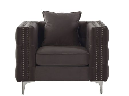 Gillian II - Chair - Dark Gray Velvet For Discount