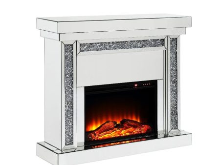 Noralie - Fireplace - Mirrored & Faux Diamonds - 42  For Cheap