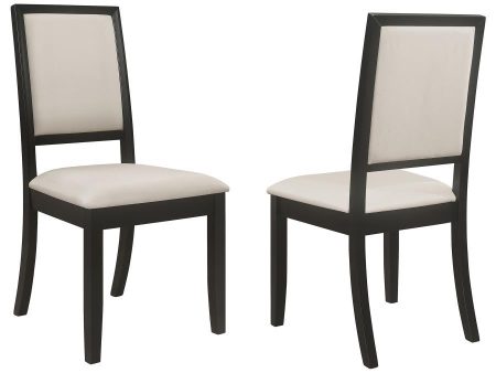 Louise - Upholstered Wood Dining Side Chairs (Set of 2) - Black on Sale