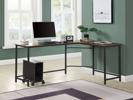 Acme - Dazenus - Computer Desk, Black Finish - Of00042 - Black & Oak Finish Online now